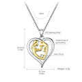 Muttertagsgeschenk 925 Sterling Silber Mutter Sohn echtes Silber Muttertagsgeschenke Schmuck 2021 Muttergeschenk